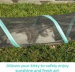 Kitty City 10-foot teal play tunnel in use